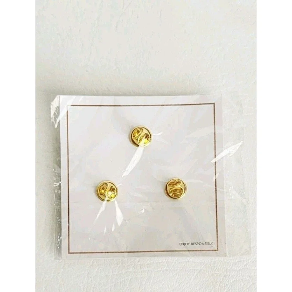 El Tesoro Tequila Gold Enamel Lapel Hat Pin Set *BRAND NEW* Lot Of 4 Sets